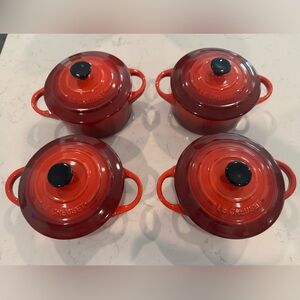 Le Creuset Stoneware Mini Round Cocotte - set of 4